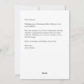 雪の多いチャペル | クリスマス白熱［赤熱］光を放つシーン シーズンカード (裏面)