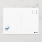 雪の多いトナカイの聖降誕祭 ポストカード (裏面)