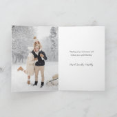 雪の多いブラシストロークで楽しいスクリプト2-Photo シーズンカード (内部)