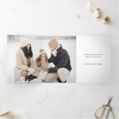 雪の多いブラシストロークで楽しいスクリプト2-Photo 三つ折りカード (内部)