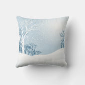 雪の多いメリー冬と明るい クッション (裏面)