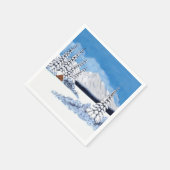 雪の多い冬のナプキン スタンダードカクテルナプキン (角)