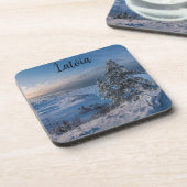 雪の多い冬のバルト海沿岸 コースター (左側)