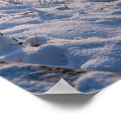 雪の多い冬のバルト海沿岸 ポスター (角)