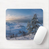 雪の多い冬のバルト海沿岸 マウスパッド (マウス)