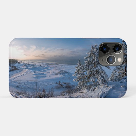 雪の多い冬のバルト海沿岸 Case-Mate iPhoneケース (裏面(横))