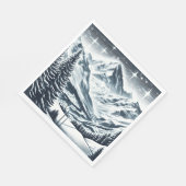 雪の多い冬のワンダーランド スタンダードランチョンナプキン (角)