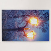 雪の多い冬の夜 ジグソーパズル (横)