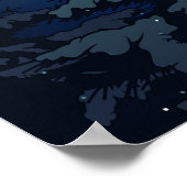 雪の多い冬の夜 ポスター (角)