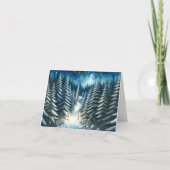 雪の多い冬の散歩 カード (正面)