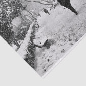 雪の多い冬の日に公園の人々 薄葉紙 (詳細)