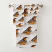 雪の多い冬の日に、美しいさまざまなスリッシュ バスタオルセット (インサイチュ)