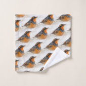 雪の多い冬の日に、美しいさまざまなスリッシュ バスタオルセット (ウォッシュタオル)