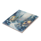 雪の多い冬の景色 タイル (側面)