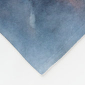 雪の多い冬の景色 フリースブランケット (角)