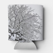 雪の多い冬の木の枝 缶クーラー (裏面)