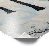 雪の多い冬の木 フォトプリント            (角)