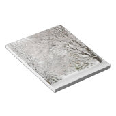 雪の多い冬の森 ノートパッド (アングル)