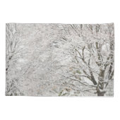 雪の多い冬の森 枕カバー (裏面)