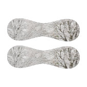 雪の多い冬の森 野球ボール (パネル)