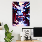 雪の多い冬の韓国人 | AIアートポスター ポスター (ホームオフィス)