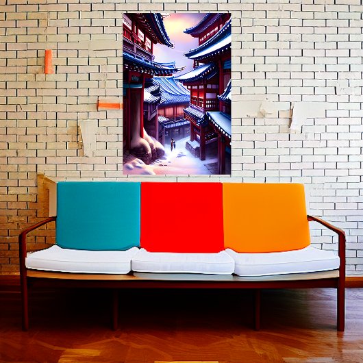 雪の多い冬の韓国人 | AIアートポスター ポスター