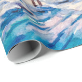 雪の多い冬の風景。カントリーハウス。クリスマスH ラッピングペーパー (ロールコーナー)