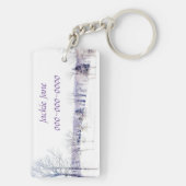 雪の多い冬の風景 キーホルダー (裏面)