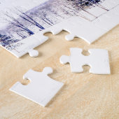 雪の多い冬の風景 ジグソーパズル (側面)