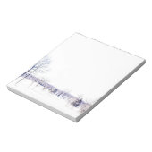 雪の多い冬の風景 ノートパッド (回転)