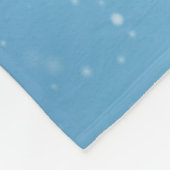 雪の多い冬の風景 フリースブランケット (角)