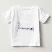 雪の多い冬の風景 ベビーTシャツ (裏面)