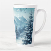 雪の多い冬山 カフェラテマグ (右)