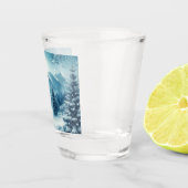 雪の多い冬山 ショットグラス (右)