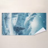 雪の多い冬山 バスタオル (バスタオル)