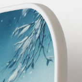 雪の多い冬山 ピックルボールラケット (左詳細)