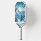 雪の多い冬山 ピックルボールラケット (左)