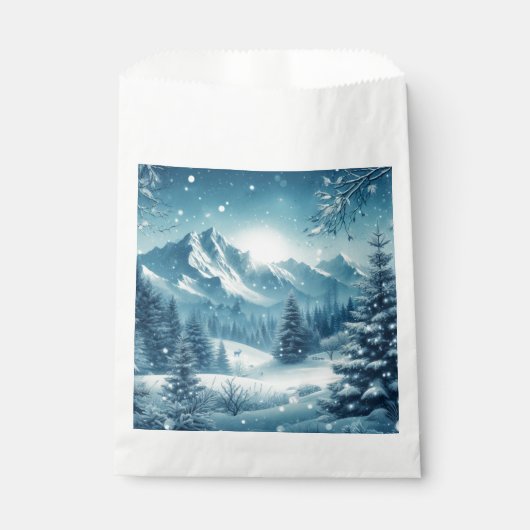 雪の多い冬山 フェイバーバッグ (正面)