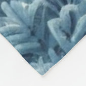 雪の多い冬山 フリースブランケット (角)