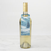 雪の多い冬山 ボトルネックタグ (ボトル)