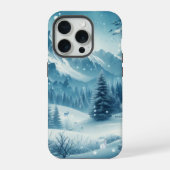 雪の多い冬山 iPhoneケース (裏面)