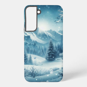 雪の多い冬山 SAMSUNG GALAXY S22+ケース