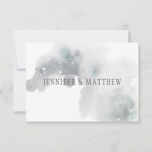 雪の多い冬松| 出欠カード (裏面)