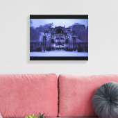 雪の多い冬門 キャンバスプリント (インサイチュ (リビング))