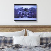 雪の多い冬門 キャンバスプリント (インサイチュ (寝室))