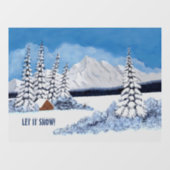 雪の多い冬 ウィンドウサイン (シート)