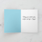 雪の多い冬 カード (内部)