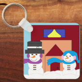 雪の多い冬 キーホルダー (正面)