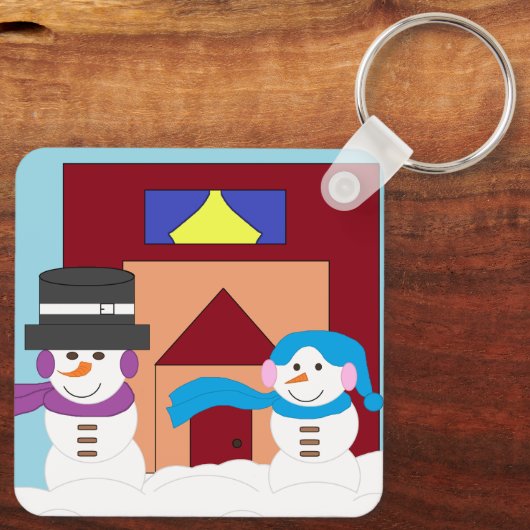 雪の多い冬 キーホルダー (裏面)