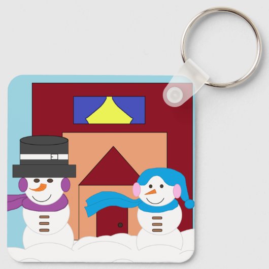 雪の多い冬 キーホルダー (裏面)